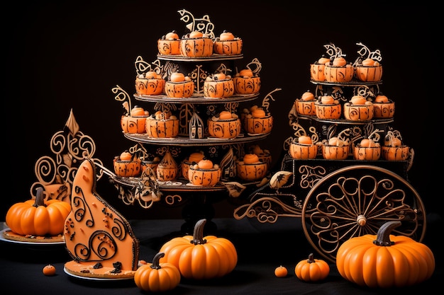 Fairy Tale Pumpkin Carriage Cakes