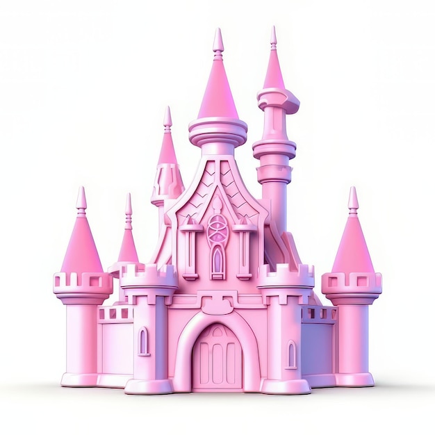 Photo fairytale castle illustration