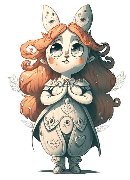 Fairytale fantasy character Suitable for various purposes such as illustrations on tshirts