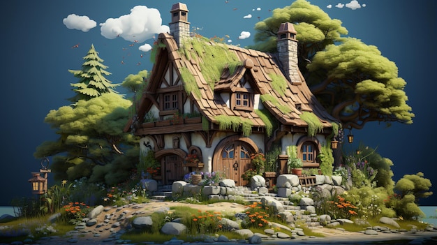 Photo fairytale house