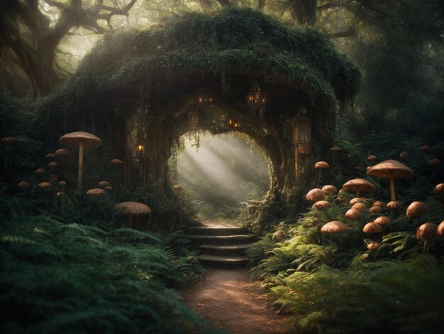 Fairytale magic forest