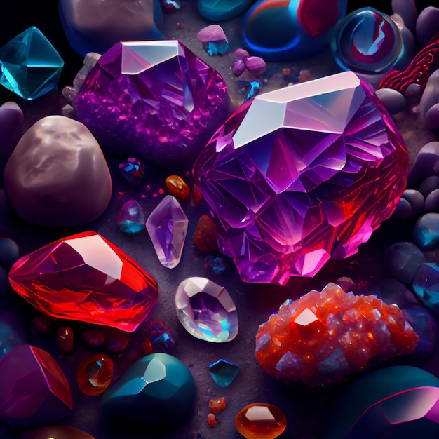 Fairytale precious gemstones