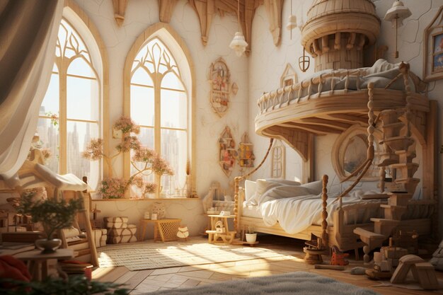 Fairytalethemed childrens rooms