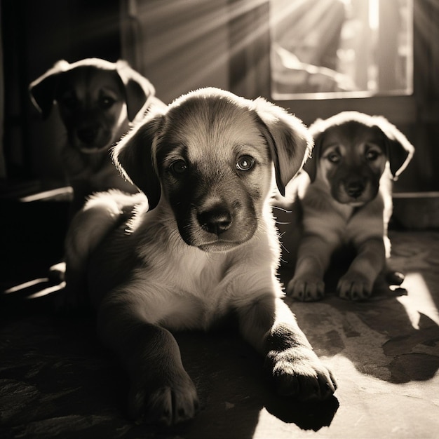 Photo faithful friend joyous companion the heartwarming presence of canine love