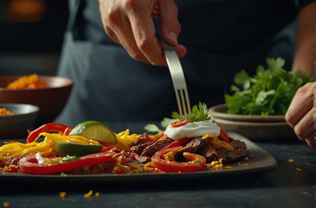 Fajita Plating Artistry