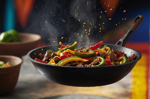 Foto fajita skillet lancio