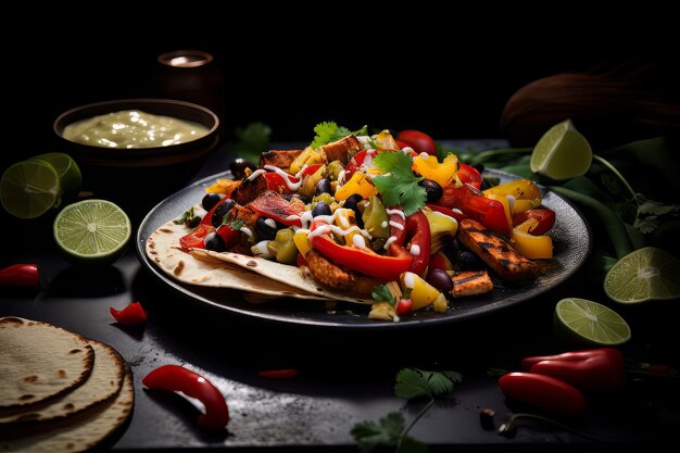 Fajita Veggies diner Recept Foodfotografie