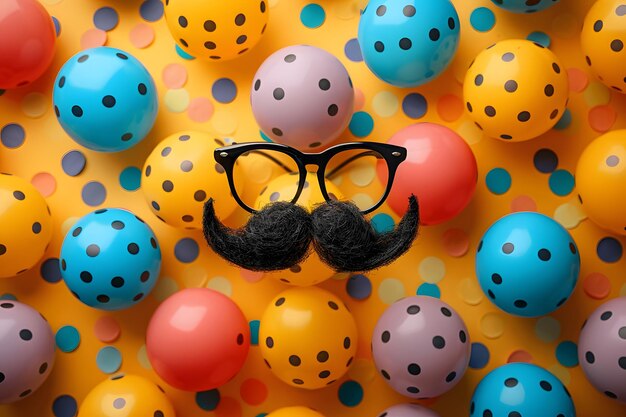 Fake Moustache and Glasses on Display