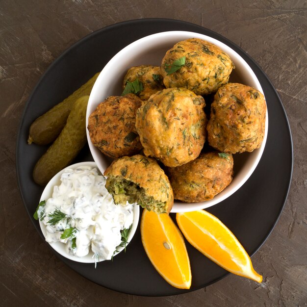 Falafel, een traditioneel Israëlisch gerecht van kikkererwten.