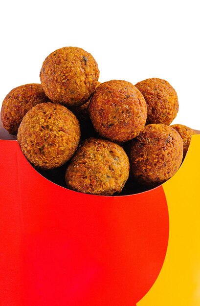 Falafel isolated on white background