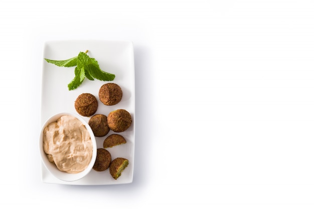 Falafel on a plate