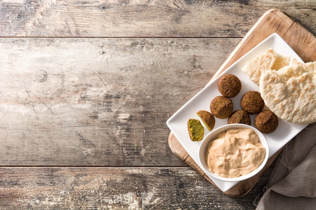 Falafel on a plate