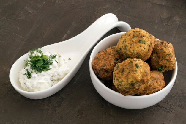 Falafel, a traditional Israeli dish of chickpea.