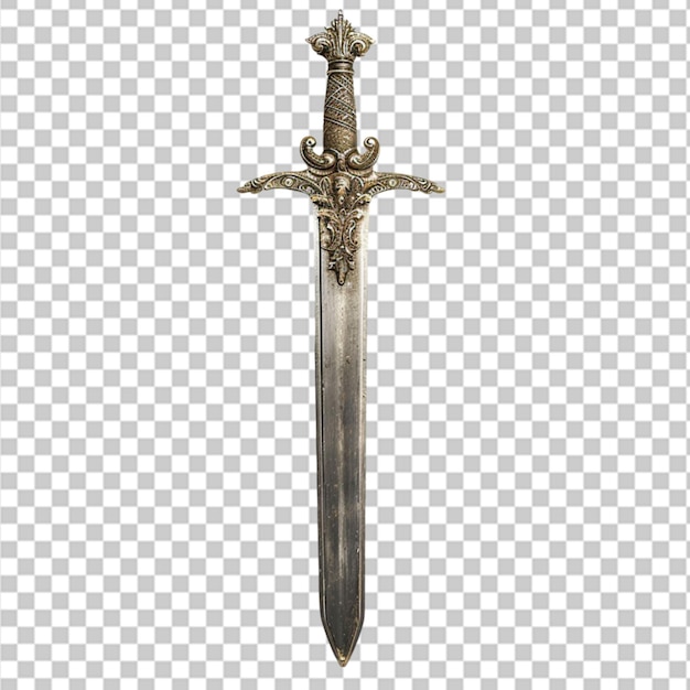 falchion sword isolated on a transparent background