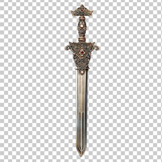 falchion sword isolated on a transparent background