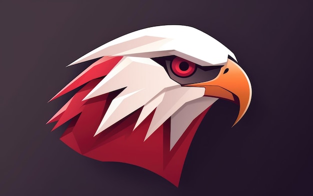 Икона птицы-сокола визуализирована с простотой и точностью