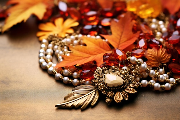 Fall Autumn Jewel Banner in een trendy palet