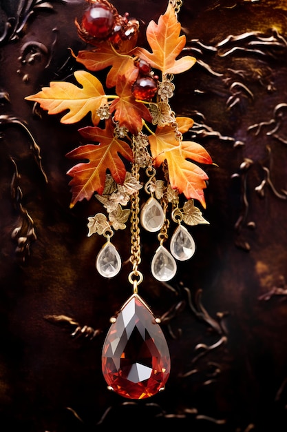 Fall Autumn Jewel Banner in a trendy Palette