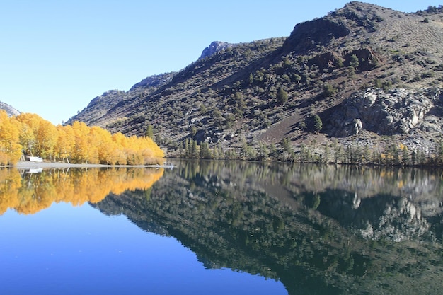 カリフォルニア州ジューンレイクとイースタンシエラの紅葉