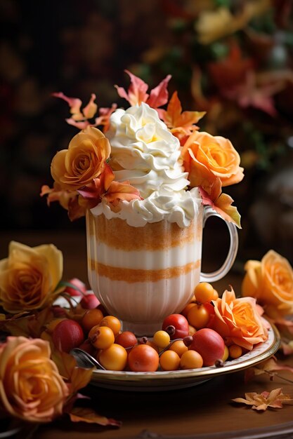 Fall floral dessert warm and cozy delights with seasonal blooms and flavors