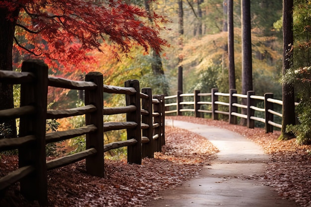 Fall Foliage Along a Country Road