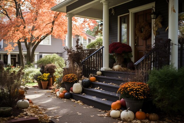 Photo fall front entry