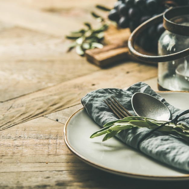 Fall holiday table decoration party setting for gathering square crop