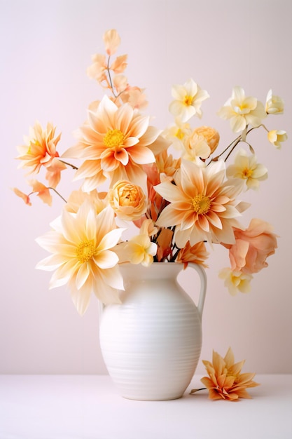 Fall Home Decor in a pastel orange and yellow palette