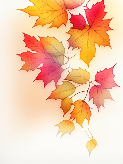 Fall leaf clipart white background scattered Leaves Autumn season