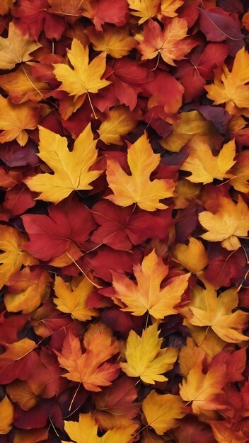 Fall leaves autumn background