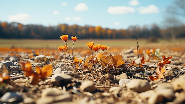 fall leaves background HD 8K wallpaper Stock Photographic Image