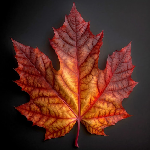 Fall old Maple leaf