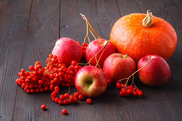 Fall Pumpkins, appel en bessen