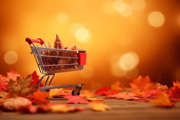 Fall sale special shop till you drop with autumn leaves discount