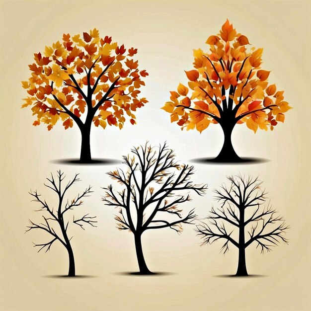 fall tree vectors