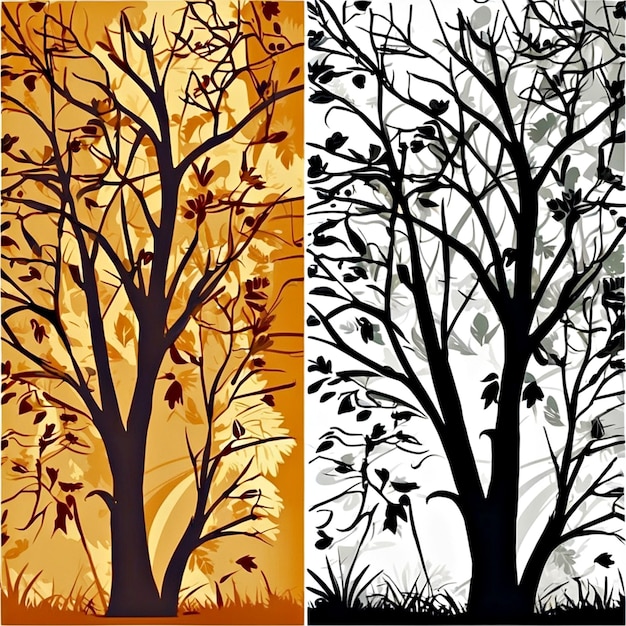 fall tree vectors