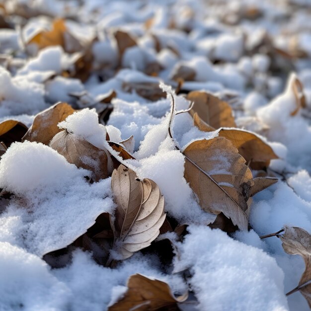 Fallen autumn leaves on the ground