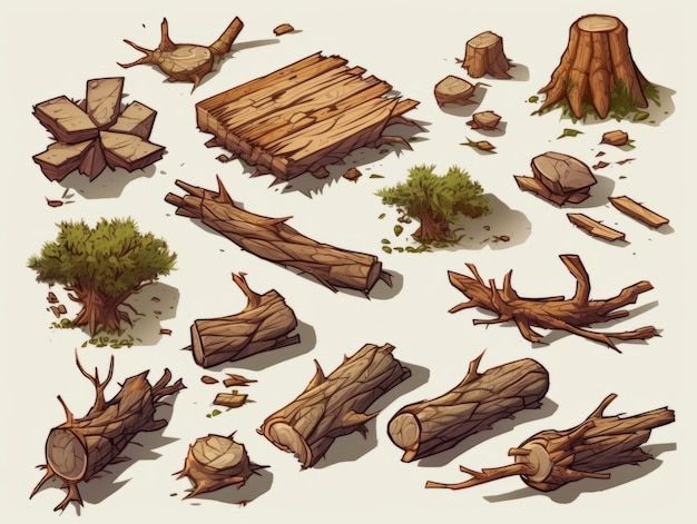 Fallen tree sets