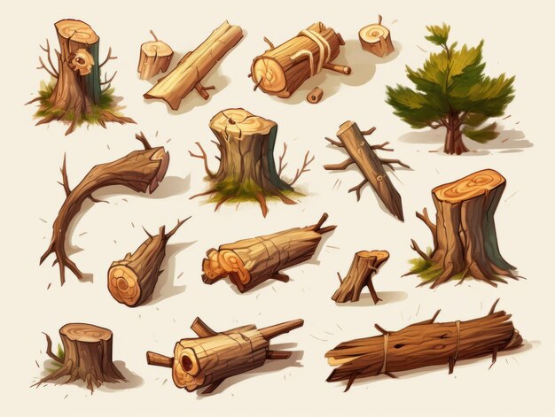 Fallen tree sets