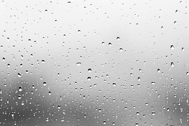 Photo fallinf rain on white background