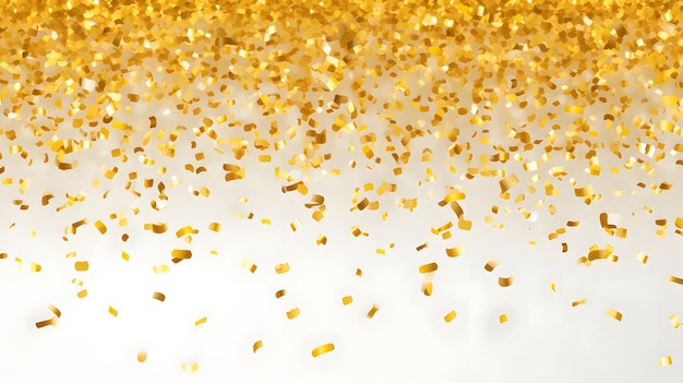 falling gold confetti Ai generative