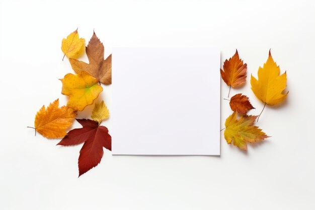 Falling Memories A Stunning Autumn Composition with Leaves and an Invitation to Write Your Story on