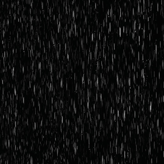 Фото Падающие капли дождя пылинки и тире на темном фоне