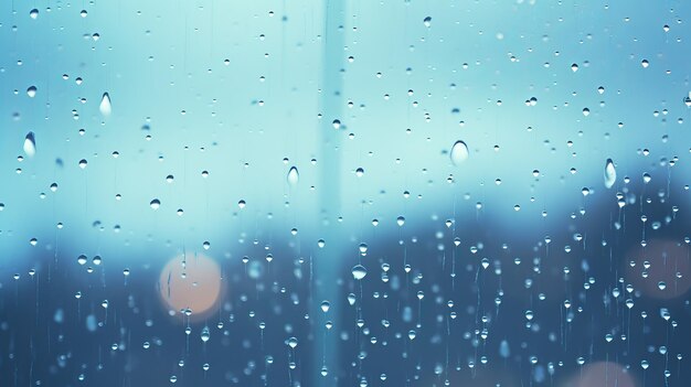 ガラス の 窓 に 落ちる 雨 の 滴