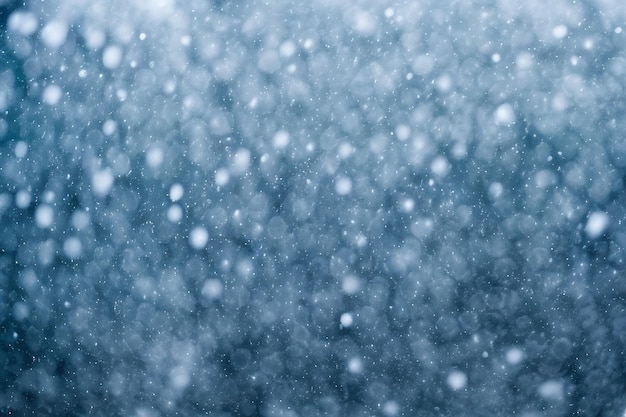 Falling snow background blizzard