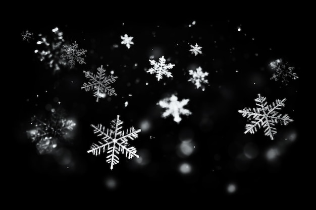 降る雪花の背景