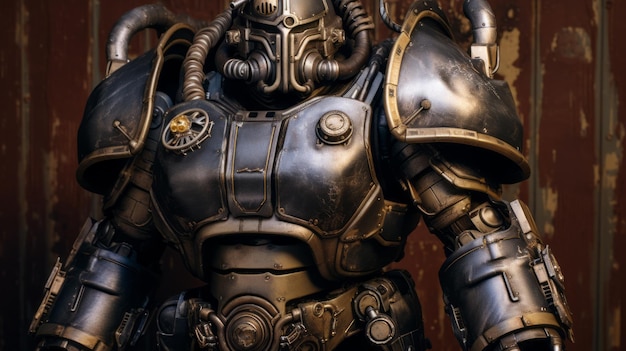 Foto fallout 76 armor image gothic steampunk con proporzioni da giocattolo