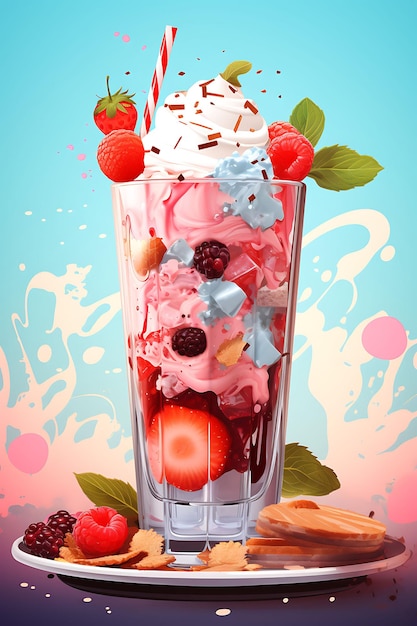 Falooda Dessert With Rose Syrup Vermicelli Pastel Colors Des India Culinary Culture Layout Website