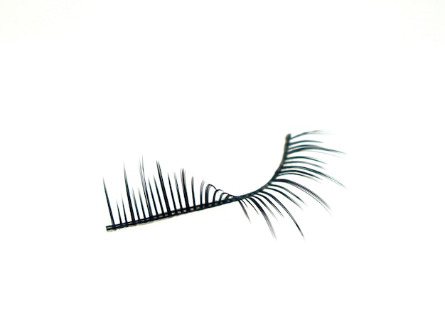 Photo false eyelashes isolated