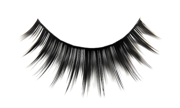 Photo false eyelashes on white background